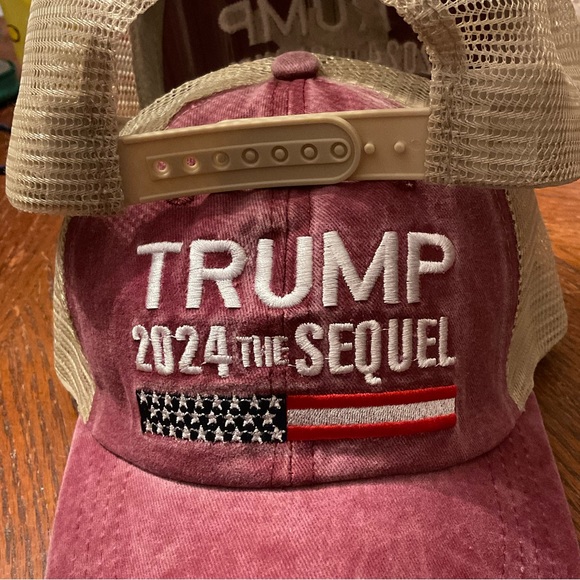 🇺🇸Trump 2024 The Sequel Distressed Look Unisex Embroidered Cool Mesh Hat! - Picture 3 of 4